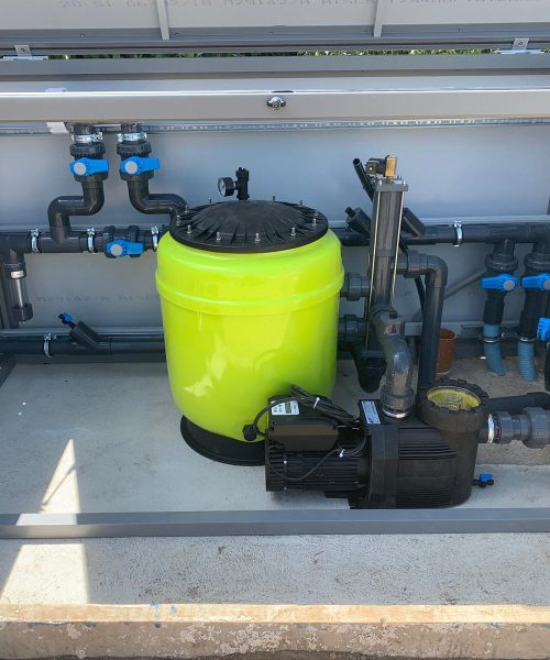 Sandfilter,Umwälzpumpe,Elektrolyseanlage,Salzelektrolyse