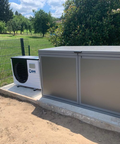 Midas Wärmepumpe Technikhaus Polyfaser